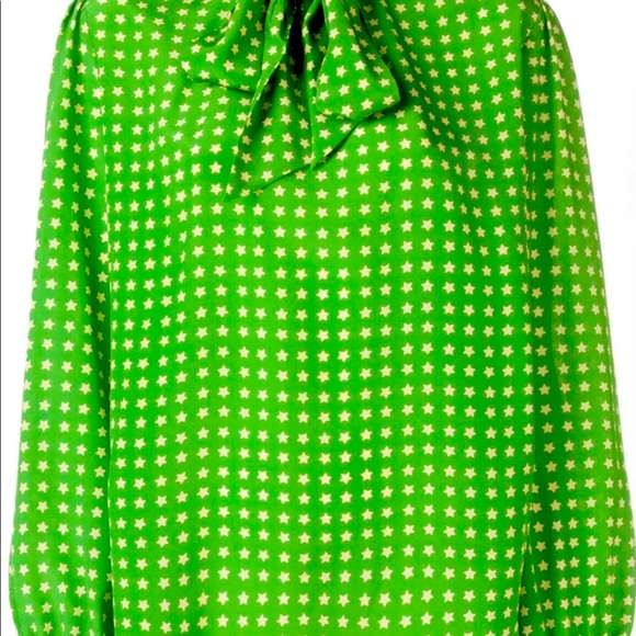 Yves Saint Laurent Scandal Star Printed Blouse New With Tags - Picture 2 of 10